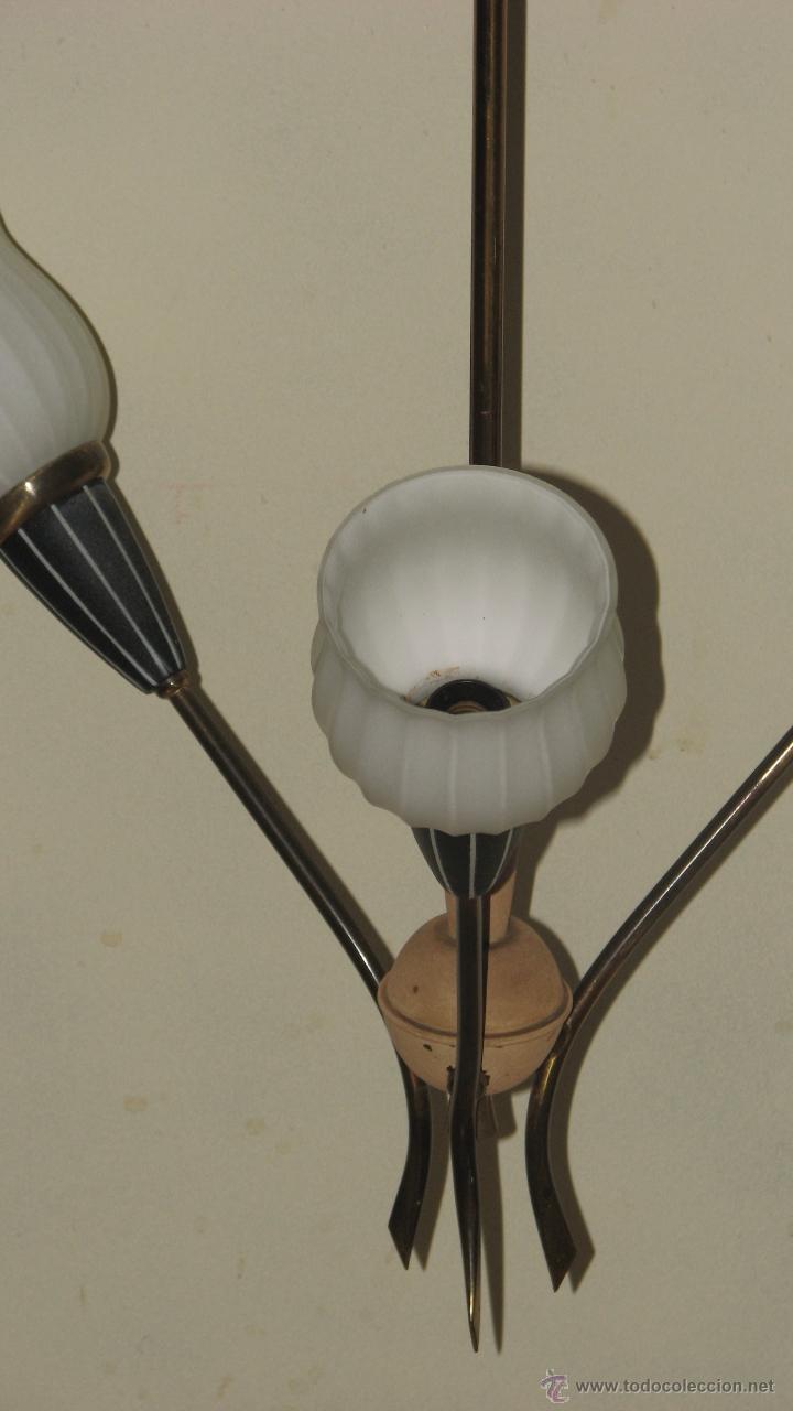 Vintage: L&Aacute;MPARA DE TECHO A&Ntilde;OS 50 - Foto 2