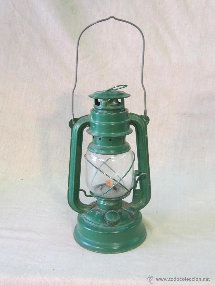 Vintage: LAMPARA QUINQUE DE METAL - Foto 4
