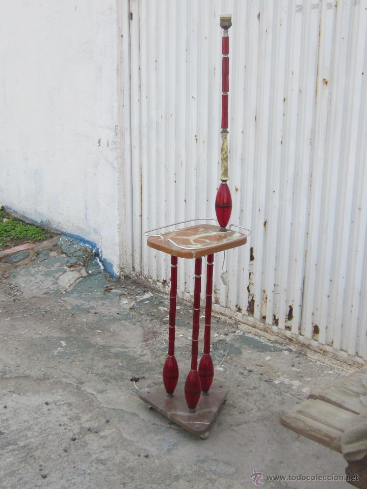 Vintage: PIE DE LAMPARA DE SUELO A&Ntilde;OS 60 - Foto 7