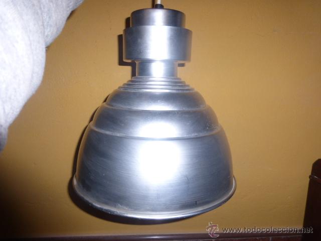 Vintage: LAMPARA INDUSTRIAL DE METAL - Foto 2