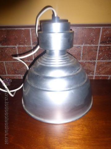 Vintage: LAMPARA INDUSTRIAL DE METAL - Foto 3