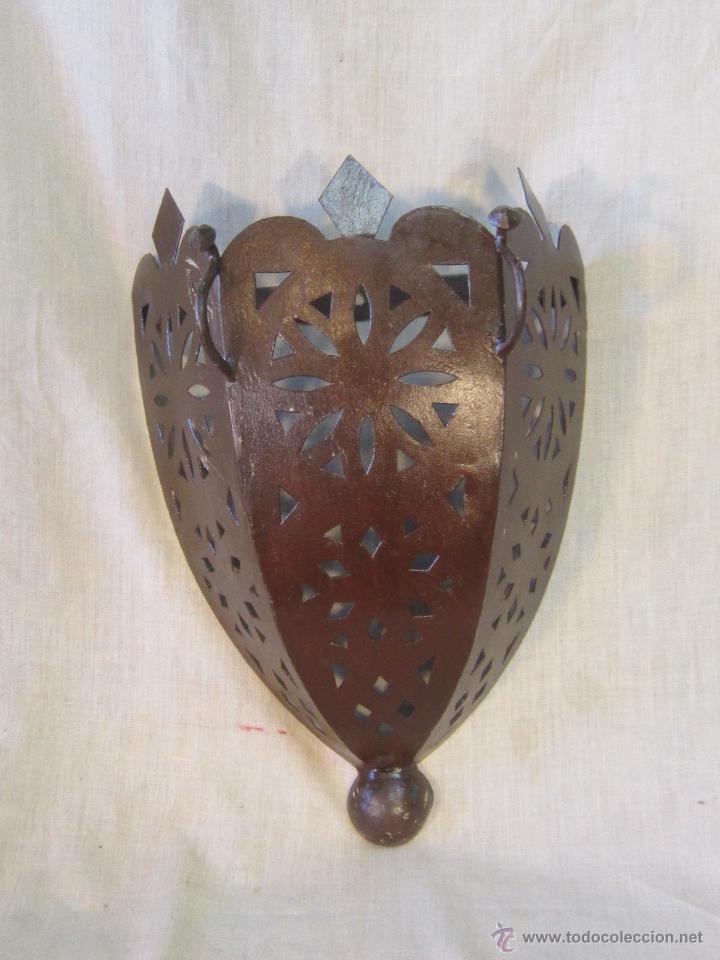 Vintage: APLIQUE EN CHAPA DE HIERRO FORJADO - Foto 1