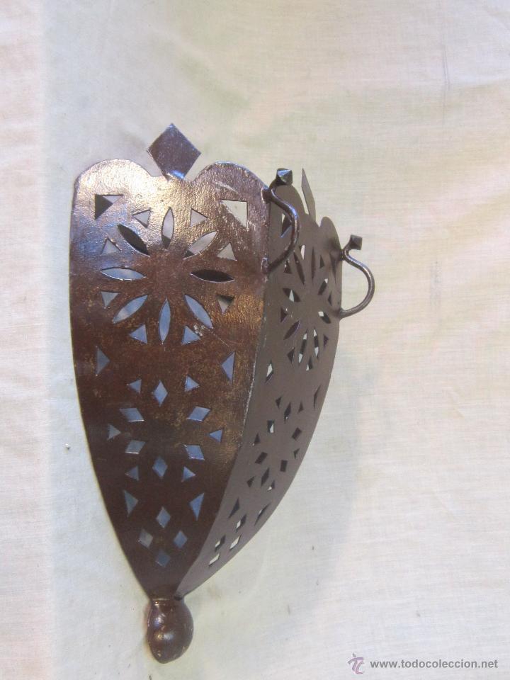 Vintage: APLIQUE EN CHAPA DE HIERRO FORJADO - Foto 5
