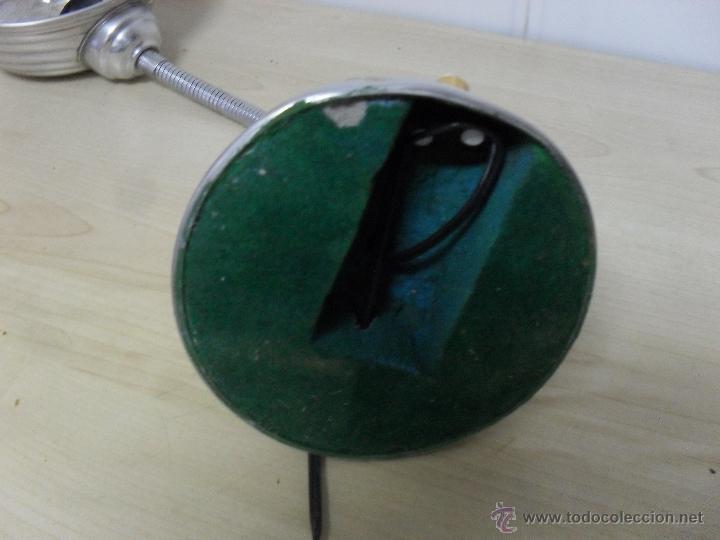 Vintage: FLEXO DE ALUMINIO CON PORTALAMPARAS NEGRO - Foto 6