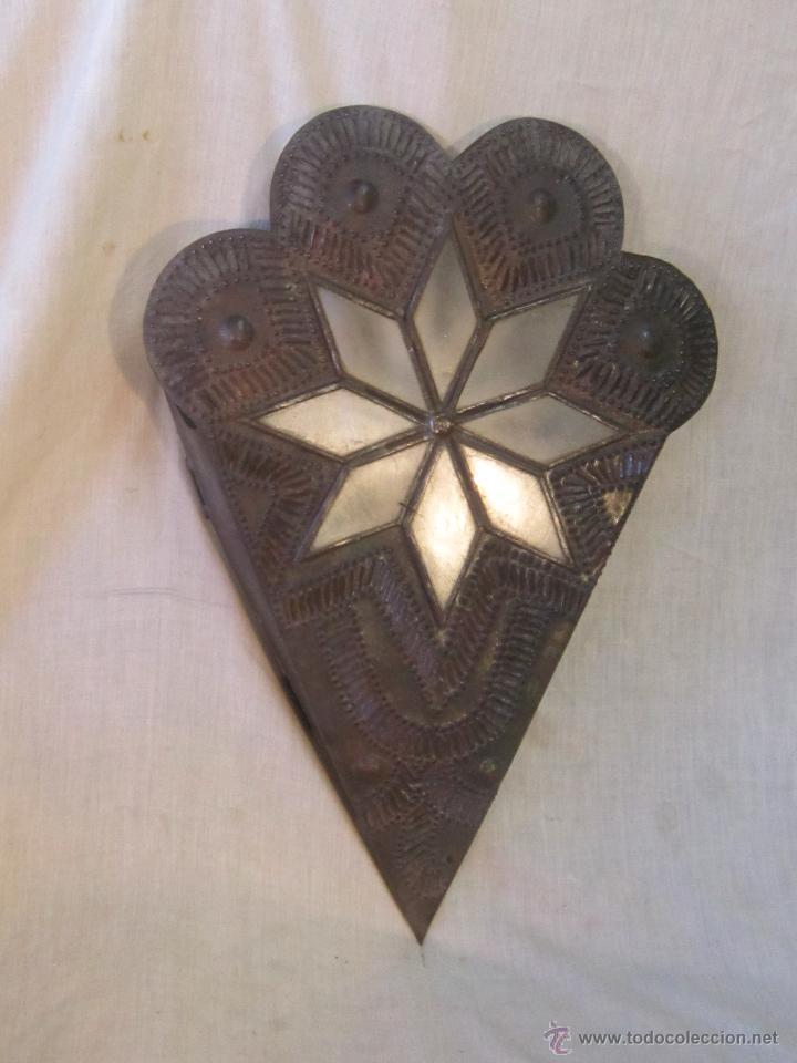 Vintage: APLIQUE EN METAL Y CRISTAL - Foto 1