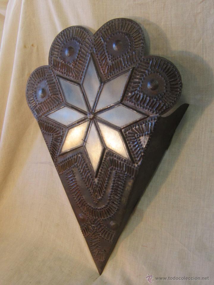 Vintage: APLIQUE EN METAL Y CRISTAL - Foto 3