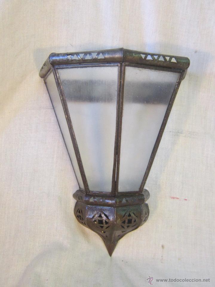 Vintage: APLIQUE EN METAL Y CRISTAL - Foto 1