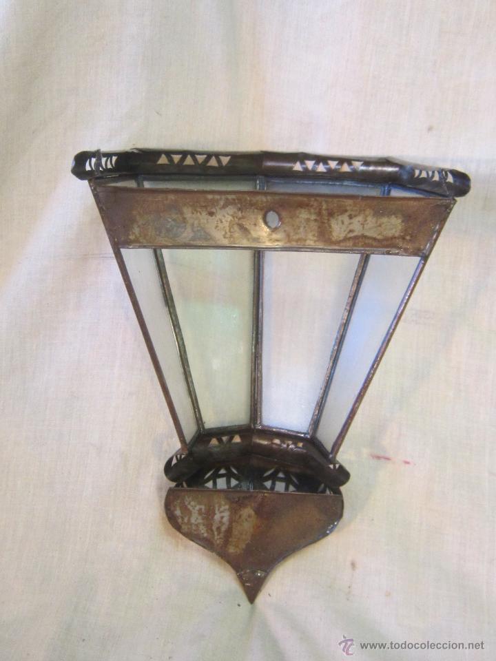 Vintage: APLIQUE EN METAL Y CRISTAL - Foto 2