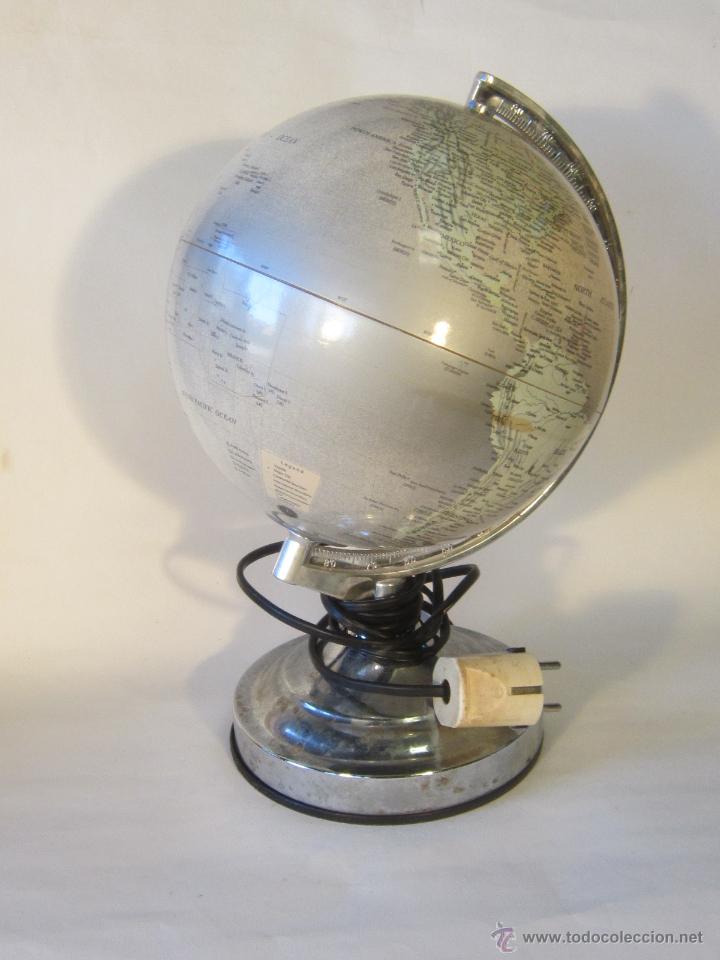 Vintage: lampara con globo terraqueo - Foto 2