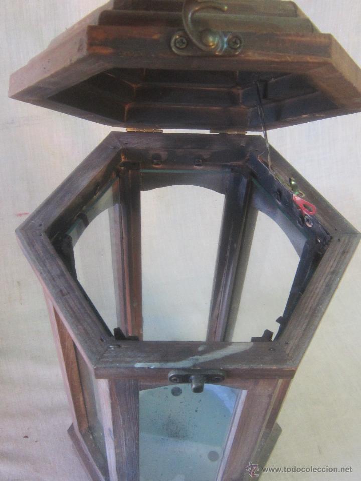 Vintage: farol en madera - Foto 2