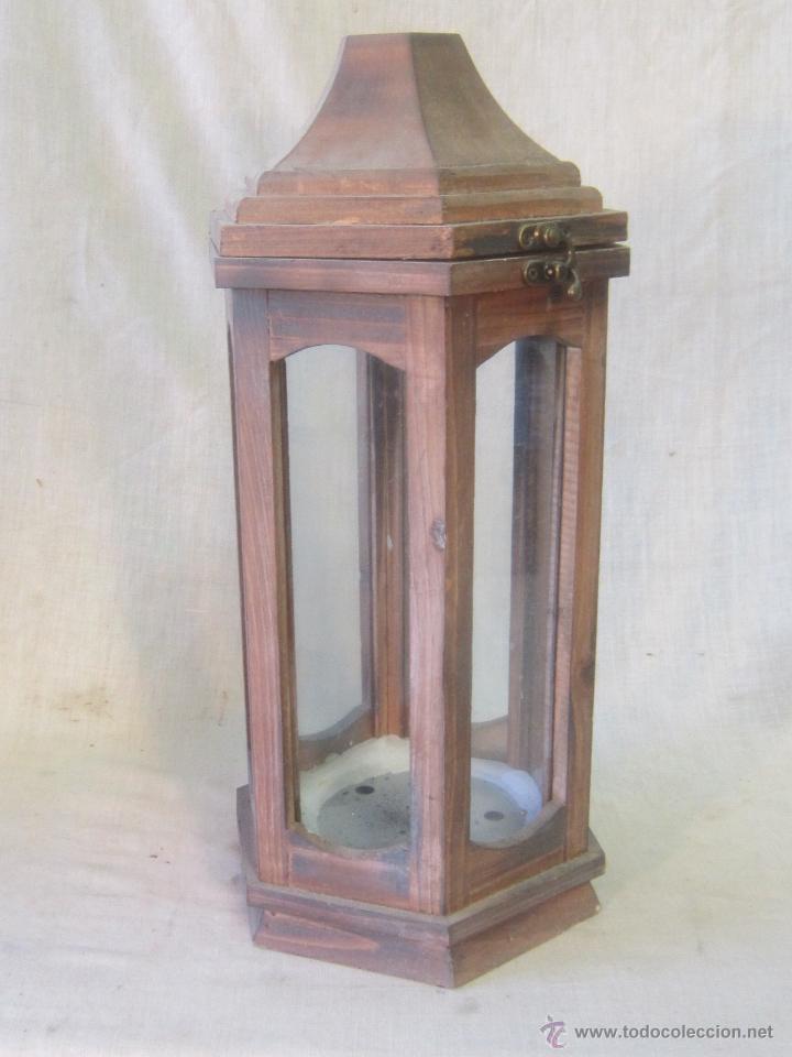 Vintage: farol en madera - Foto 3