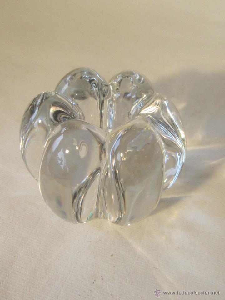 Vintage: candelero portavelas en cristal - Foto 1
