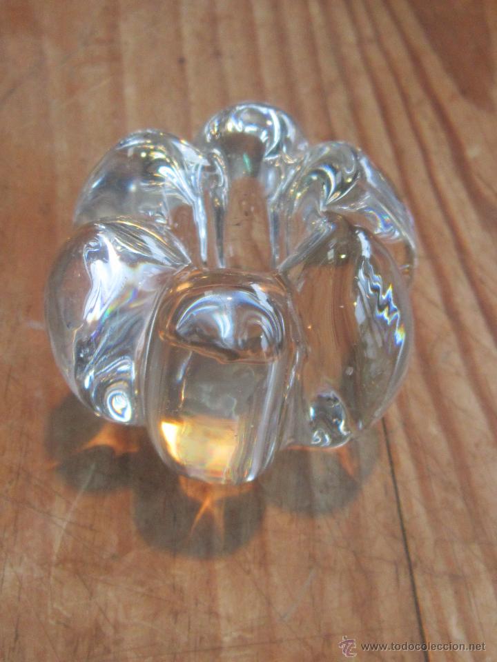 Vintage: candelero portavelas en cristal - Foto 2