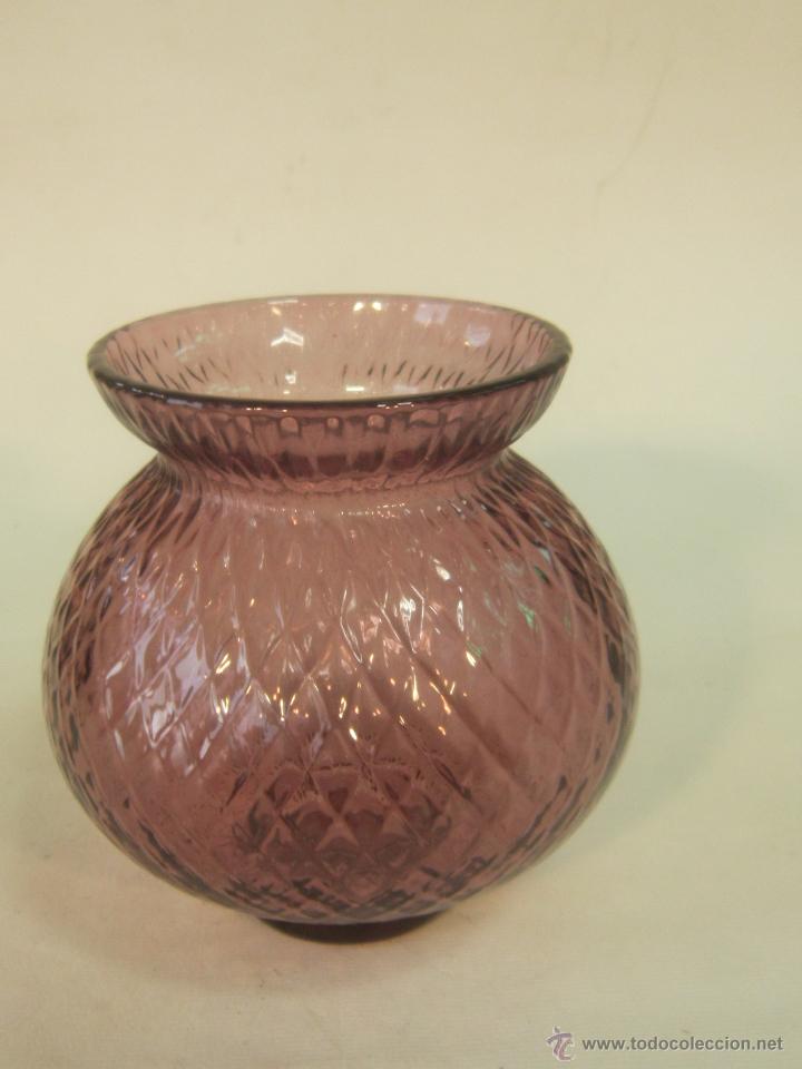 Vintage: CANDELERO PORTAVELAS EN CRISTAL - Foto 1