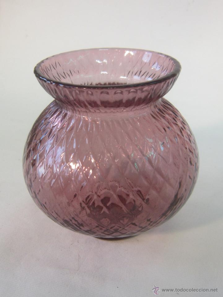 Vintage: CANDELERO PORTAVELAS EN CRISTAL - Foto 3