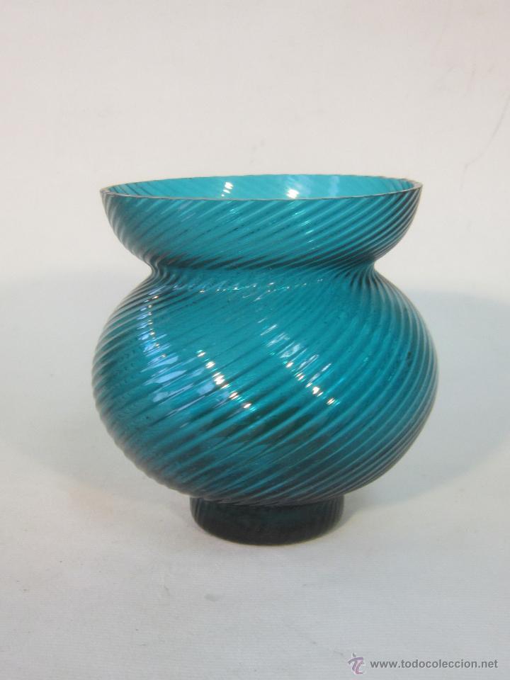Vintage: CANDELERO PORTAVELAS EN CRISTAL - Foto 1