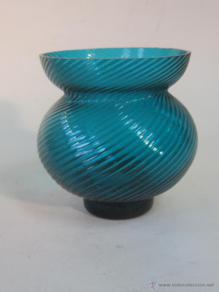 Vintage: CANDELERO PORTAVELAS EN CRISTAL - Foto 3