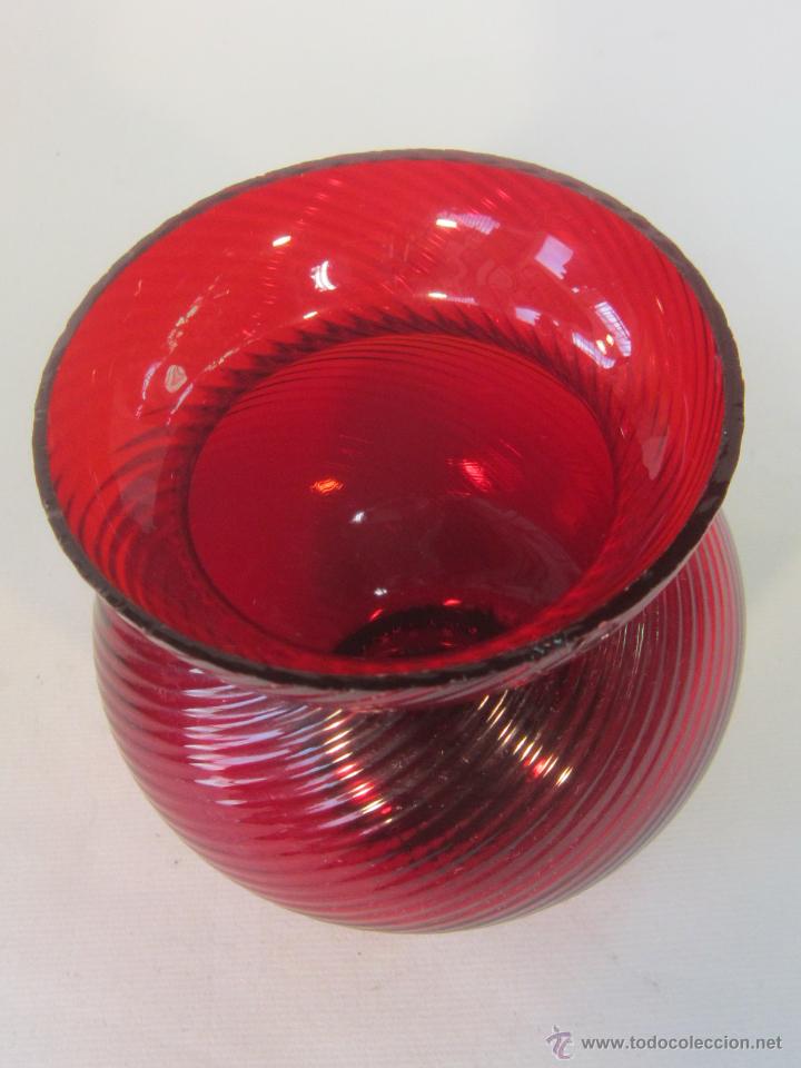 Vintage: CANDELERO PORTAVELAS EN CRISTAL - Foto 4