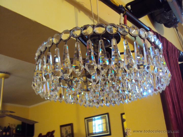 Vintage: LAMPARA ANTIGUA DE CRISTAL (LEER DISCRIPCION) - Foto 1