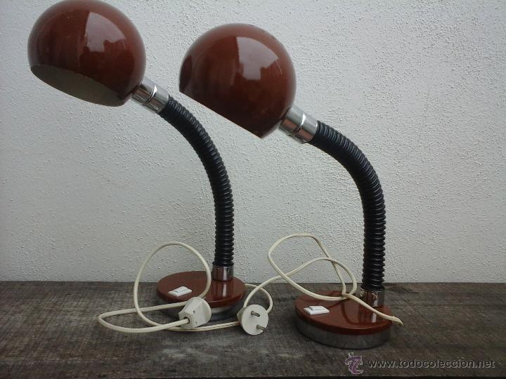 Vintage: Dos flexos o lamparas de sobremesa. Lampara flexo. - Foto 2