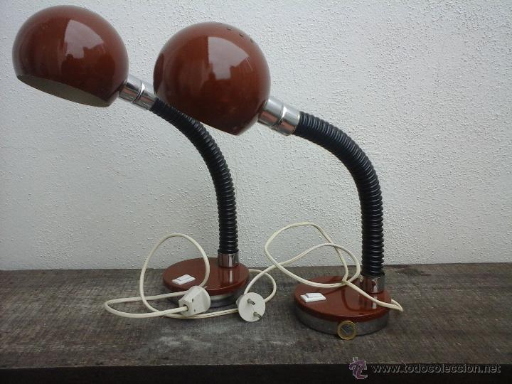 Vintage: Dos flexos o lamparas de sobremesa. Lampara flexo. - Foto 3
