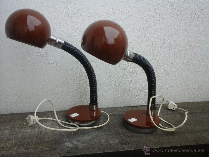Vintage: Dos flexos o lamparas de sobremesa. Lampara flexo. - Foto 6