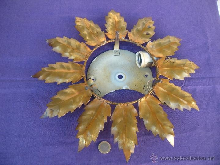 Vintage: L&Aacute;MPARA PLAF&Oacute;N DE TECHO DE SOL - Foto 4