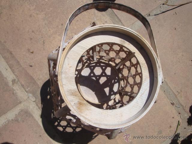 Vintage: Portavela de laminas de madera - Foto 5