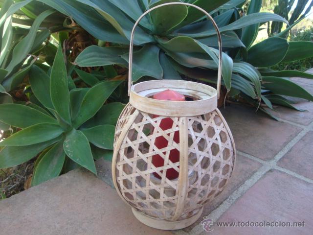 Vintage: Portavela de laminas de madera - Foto 6