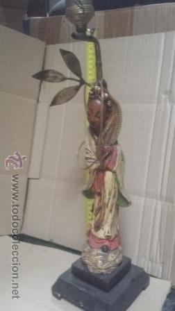 Vintage: LAMPARA FIGURA CHINA - Foto 1