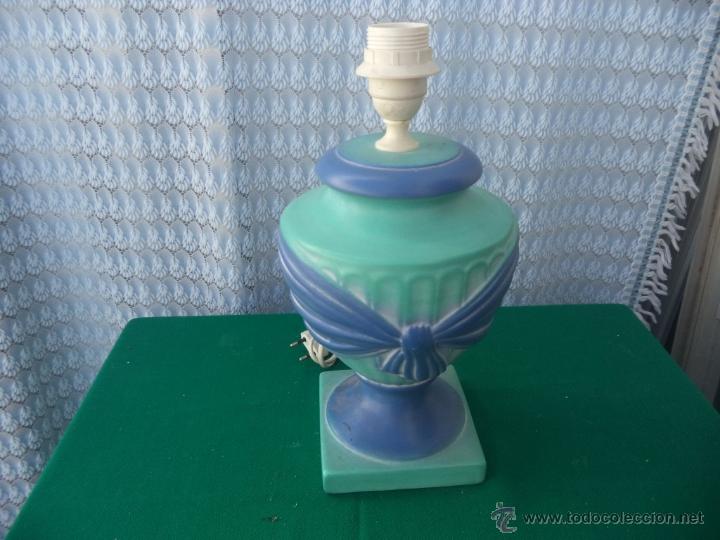 Vintage: lampara de sobremesa de ceramica - Foto 1