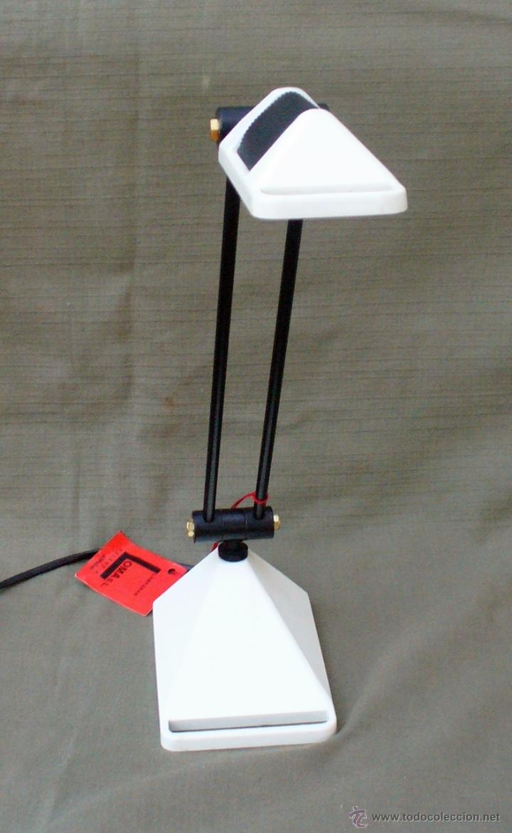 Vintage: LAMPARA DE MESA REGULABLE, HAL&Oacute;GENA, A&Ntilde;OS 80, NUEVA - Foto 4