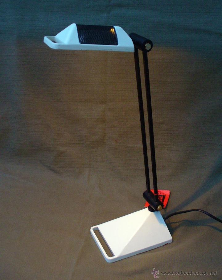 Vintage: LAMPARA DE MESA REGULABLE, HAL&Oacute;GENA, A&Ntilde;OS 80, NUEVA - Foto 5