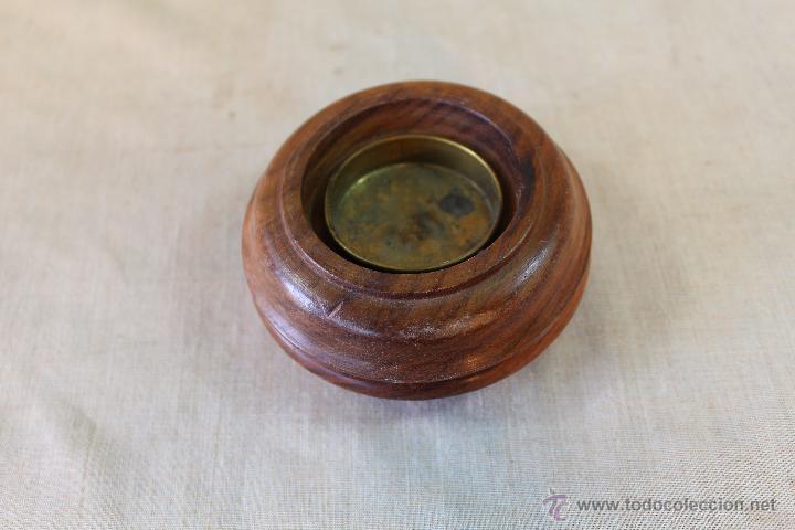 Vintage: portavela en madera - Foto 3