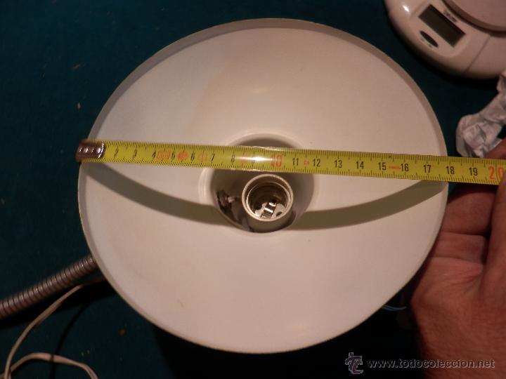 Vintage: L&Aacute;MPARA FLEXO DE SOBREMESA COLOR MARR&Oacute;N - FUNCIONA - Foto 5
