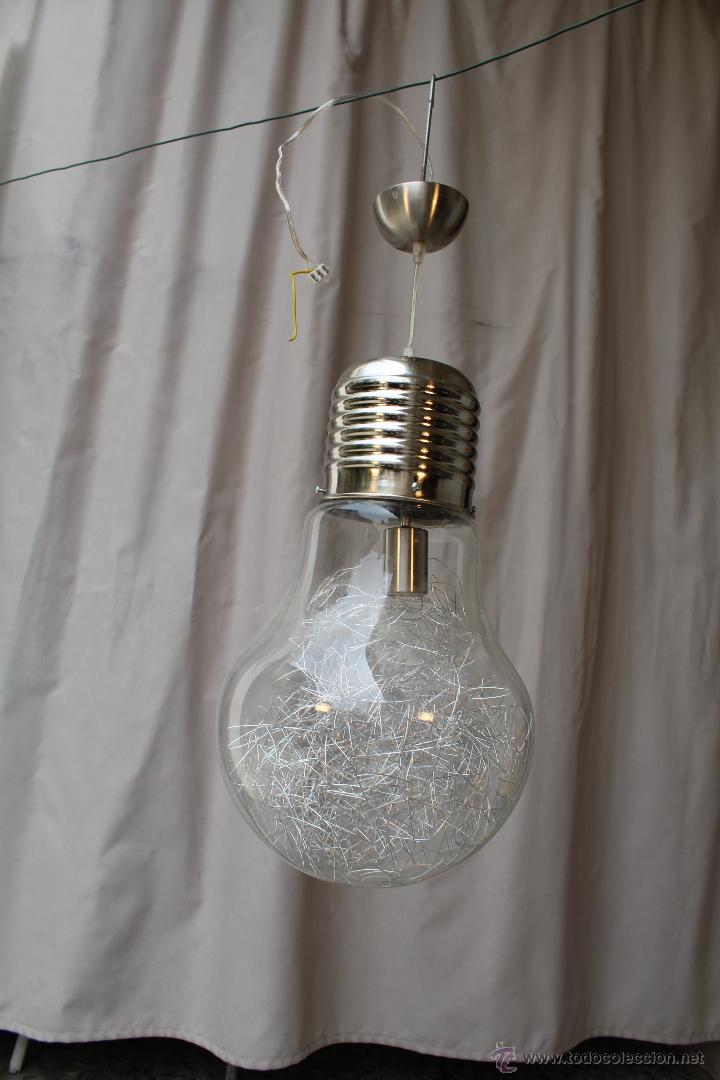 Vintage: lampara de techo en forma de bombilla - Foto 3
