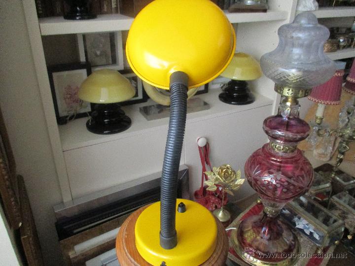 Vintage: FLEXO AMARILLO DE METAL A&Ntilde;OS 80 - Foto 8