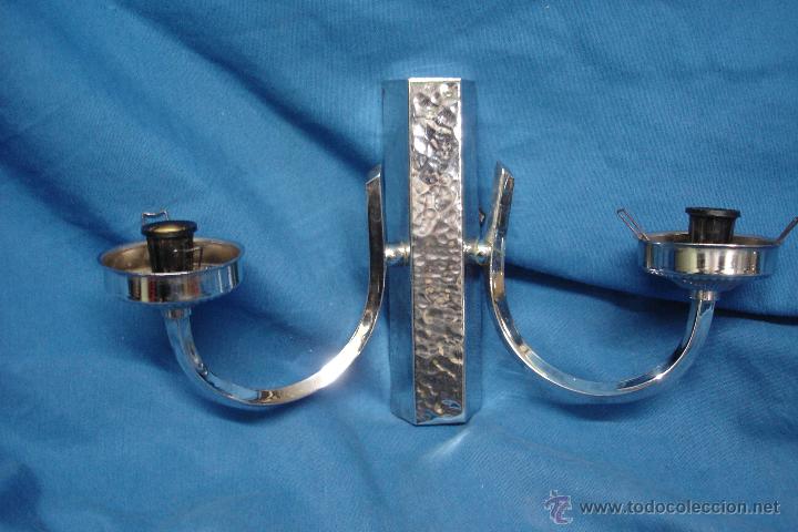 Vintage: -APLIQUE LUZ DE PARED EN METAL - Foto 1