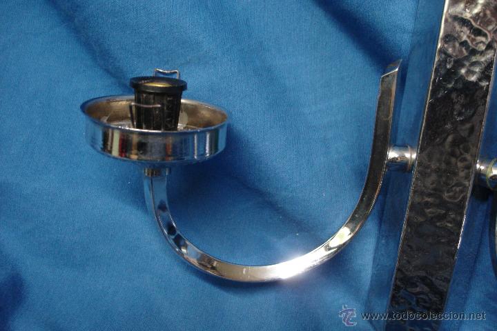 Vintage: -APLIQUE LUZ DE PARED EN METAL - Foto 3