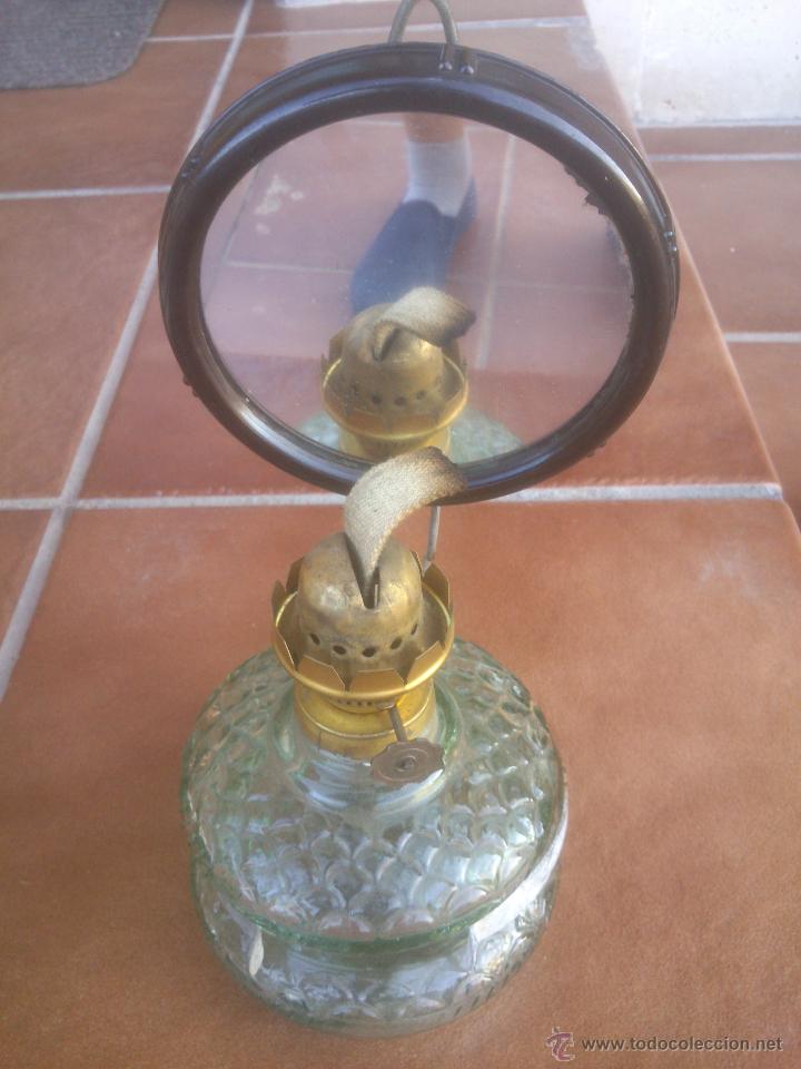 Vintage: quinque lampara alcohol cristal tallado - Foto 1