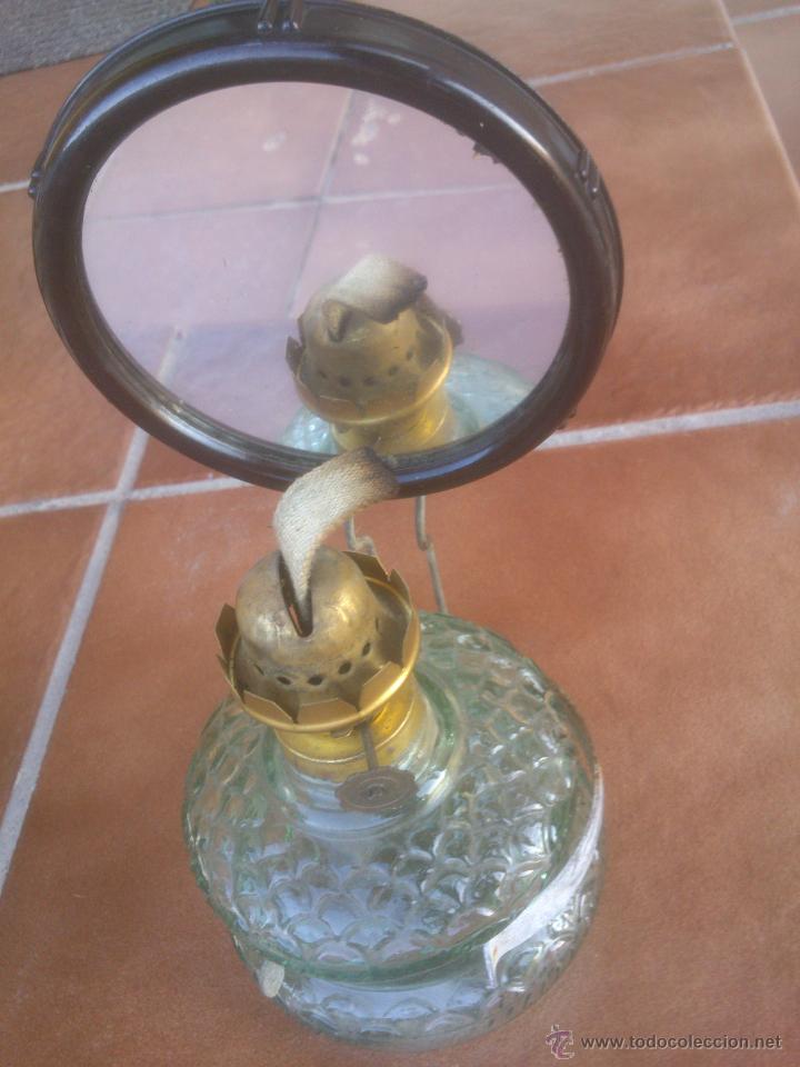 Vintage: quinque lampara alcohol cristal tallado - Foto 2