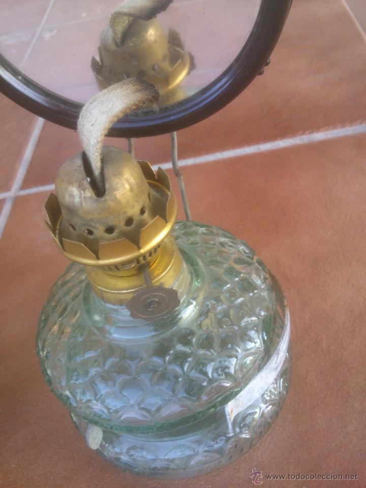 Vintage: quinque lampara alcohol cristal tallado - Foto 3