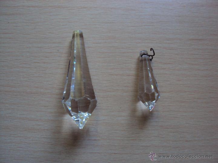 Vintage: LAMPARA ANTIGUA DE CRISTAL (LEER DISCRIPCION) - Foto 2