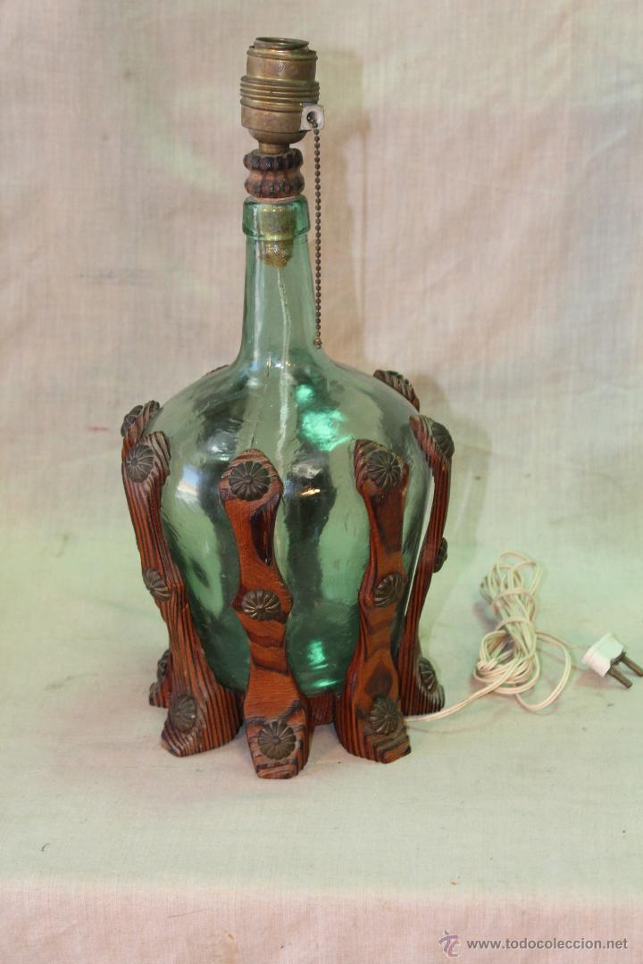 Vintage: LAMPARA DE SOBREMESA CON DAMAJUANA - Foto 2