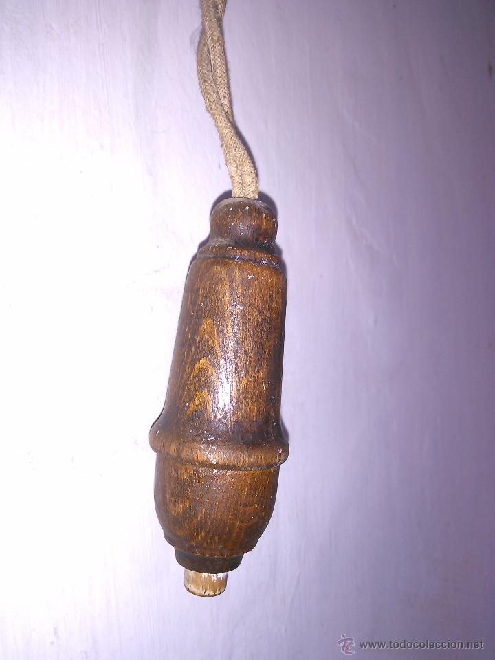 Vintage: Antiguo interruptor de madera a&ntilde;os 50 - Foto 1