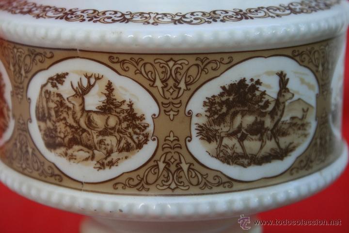 Vintage: ANTIGUO QUINQUE DE OPALINA BLANCO CON TULIPA - Foto 15