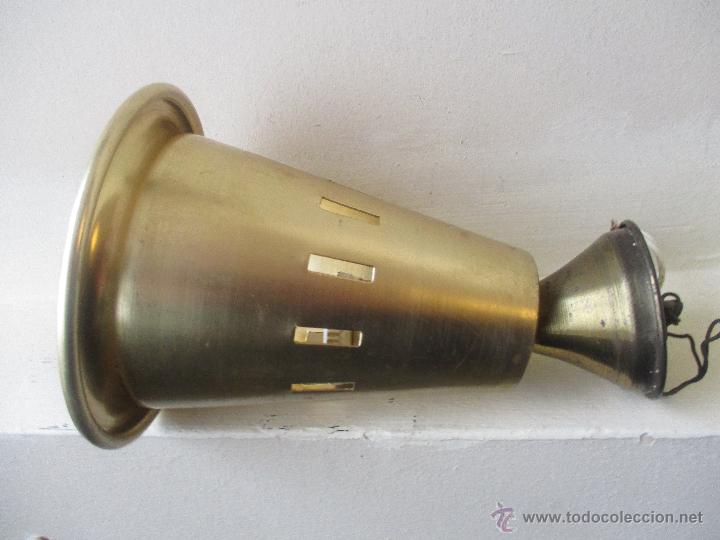 Vintage: FOCO DE TECHO DE ALUMINIO DORADO A&Ntilde;OS 60 - Foto 4