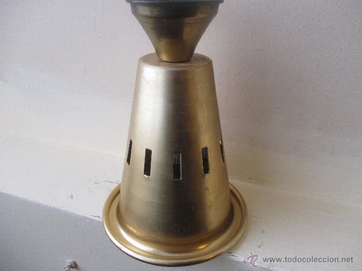 Vintage: FOCO DE TECHO DE ALUMINIO DORADO A&Ntilde;OS 60 - Foto 9