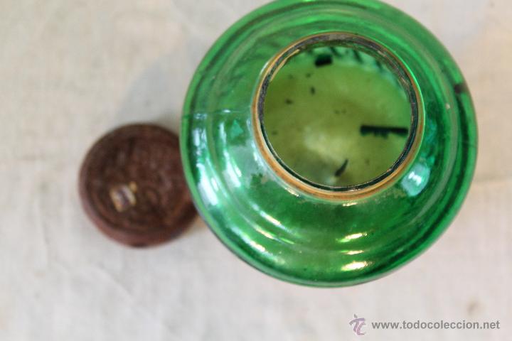 Vintage: FAROL EN CRISTAL Y METAL - Foto 3