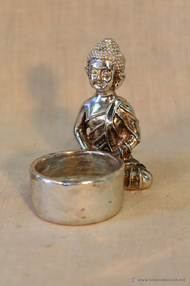 Vintage: CANDELERO DE RESINA CON PLATA NEPALI - Foto 7